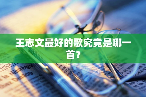 王志文最好的歌究竟是哪一首？