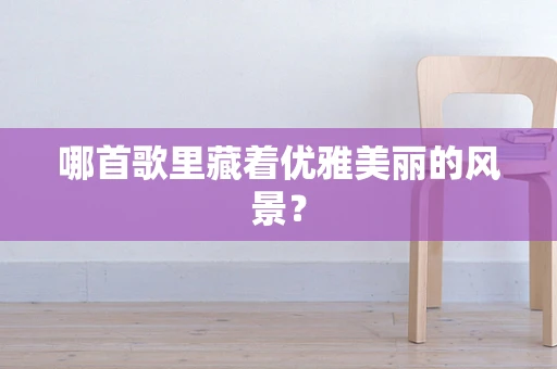 哪首歌里藏着优雅美丽的风景？