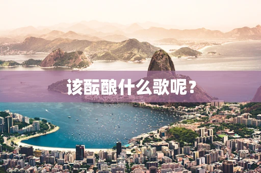 该酝酿什么歌呢？