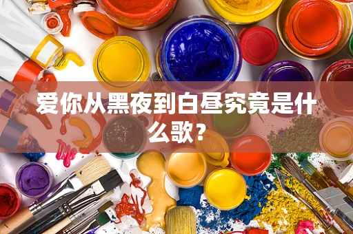 爱你从黑夜到白昼究竟是什么歌？
