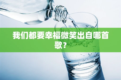 我们都要幸福微笑出自哪首歌？