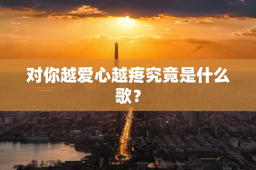 对你越爱心越疼究竟是什么歌？