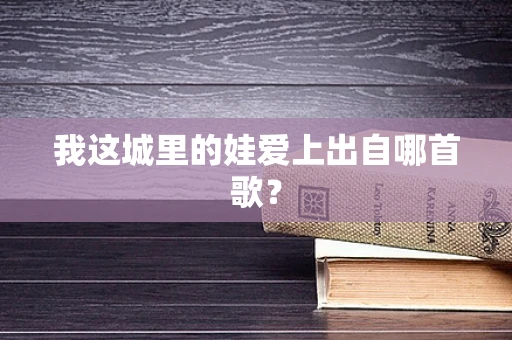 我这城里的娃爱上出自哪首歌？