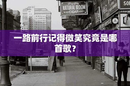 一路前行记得微笑究竟是哪首歌？