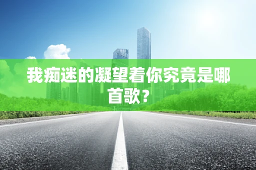我痴迷的凝望着你究竟是哪首歌？