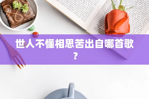 世人不懂相思苦出自哪首歌？
