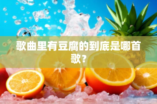 歌曲里有豆腐的到底是哪首歌？