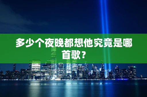 多少个夜晚都想他究竟是哪首歌？