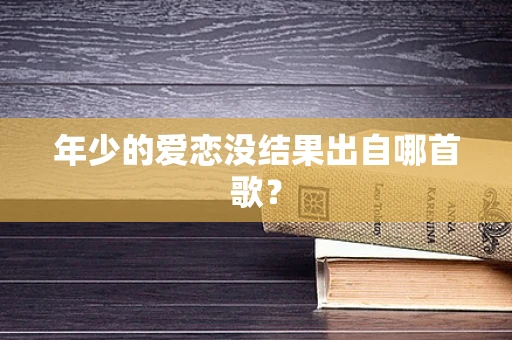 年少的爱恋没结果出自哪首歌？