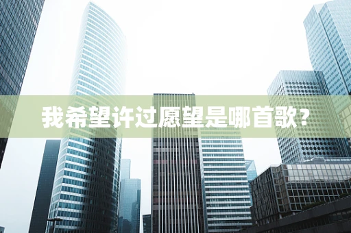 我希望许过愿望是哪首歌？
