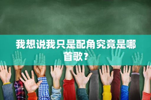 我想说我只是配角究竟是哪首歌？