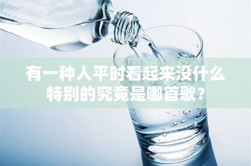 有一种人平时看起来没什么特别的究竟是哪首歌？