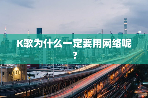K歌为什么一定要用网络呢？