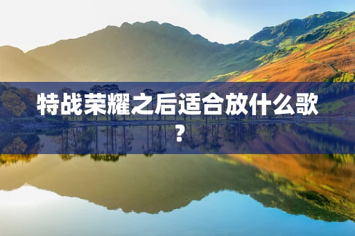 特战荣耀之后适合放什么歌？