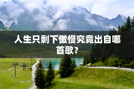 人生只剩下傲慢究竟出自哪首歌？