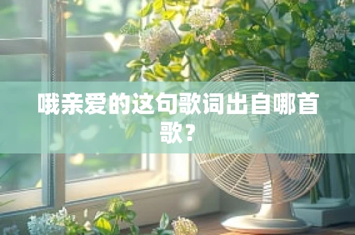 哦亲爱的这句歌词出自哪首歌？