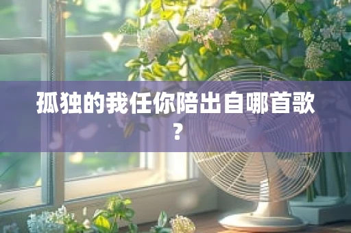 孤独的我任你陪出自哪首歌？