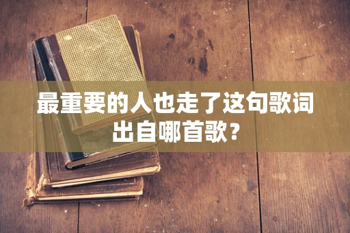 最重要的人也走了这句歌词出自哪首歌？
