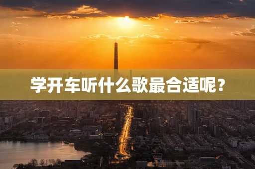学开车听什么歌最合适呢？