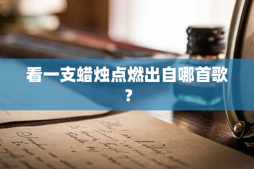 看一支蜡烛点燃出自哪首歌？