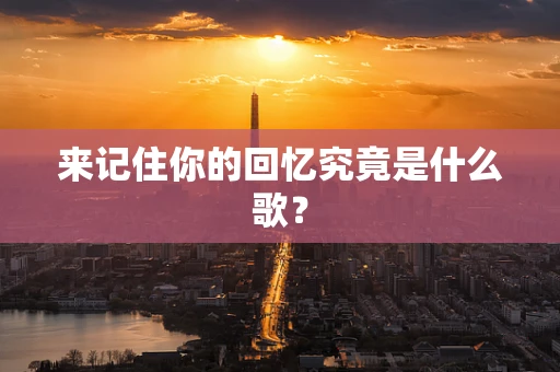 来记住你的回忆究竟是什么歌？