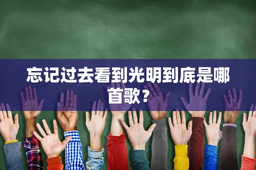 忘记过去看到光明到底是哪首歌？