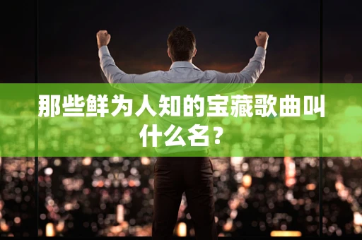 那些鲜为人知的宝藏歌曲叫什么名？
