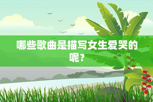 哪些歌曲是描写女生爱哭的呢？