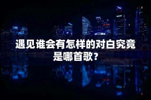 遇见谁会有怎样的对白究竟是哪首歌？