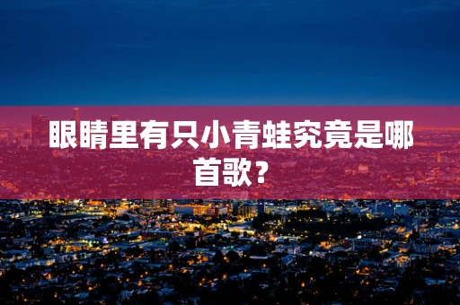 眼睛里有只小青蛙究竟是哪首歌？