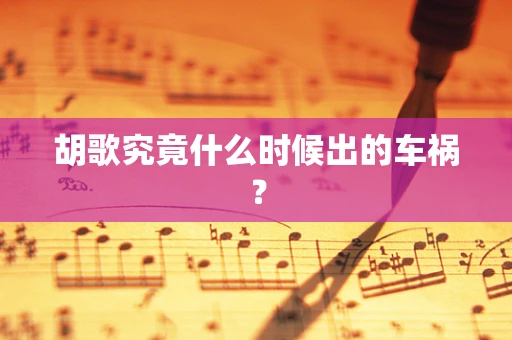 胡歌究竟什么时候出的车祸？