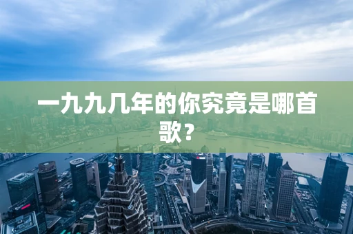 一九九几年的你究竟是哪首歌？
