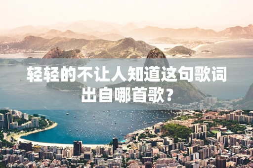 轻轻的不让人知道这句歌词出自哪首歌？