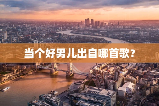 当个好男儿出自哪首歌？