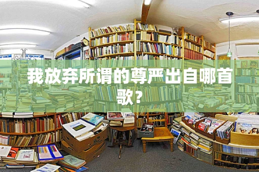 我放弃所谓的尊严出自哪首歌？