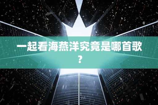 一起看海燕洋究竟是哪首歌？