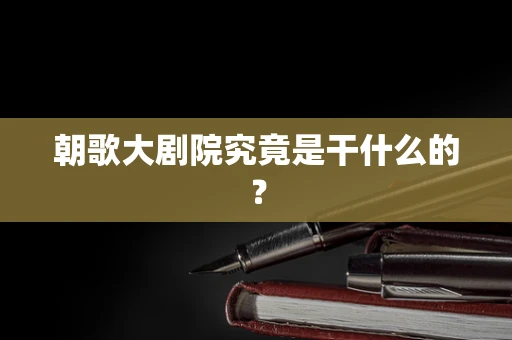 朝歌大剧院究竟是干什么的？