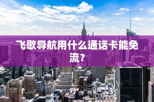 飞歌导航用什么通话卡能免流？