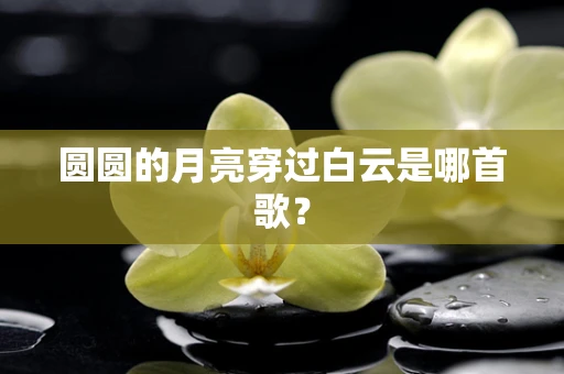 圆圆的月亮穿过白云是哪首歌？