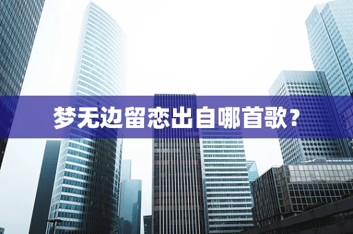 梦无边留恋出自哪首歌？