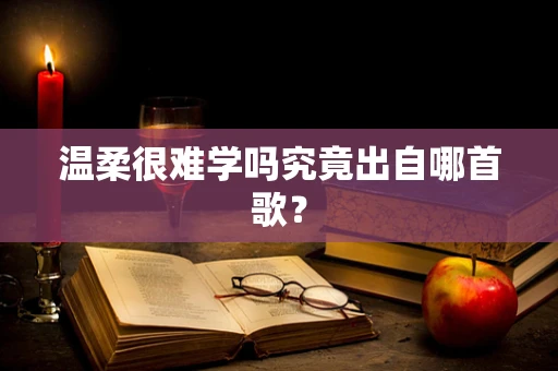 温柔很难学吗究竟出自哪首歌？