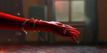 手臂鲜红一片出自哪首歌？